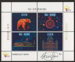 BERNABA Vignetten Block Künstler Signatur Kimberley Senn RAR