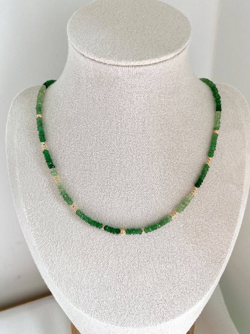 Catenine: Tsavorit Kette /18k Gold – Nuovo e nell'imballaggio originale da Sarnen venduto da Yingsperlen1 2