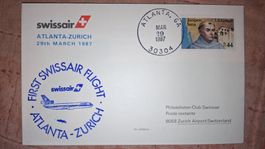Swissair Atlanta - Zürich 29.03.1987