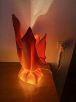 Lampe drapée vintage