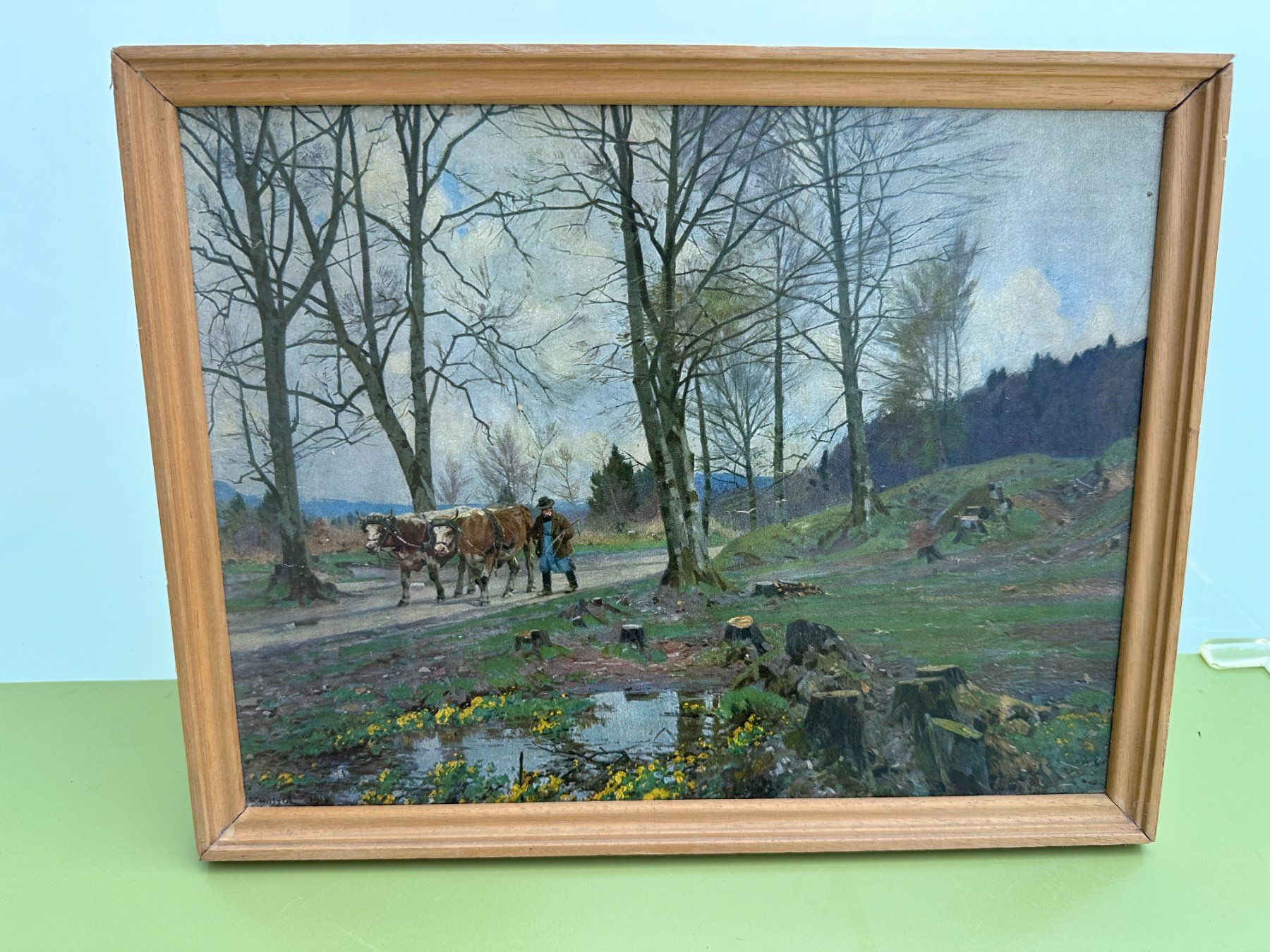 Dipinti: Scène champêtre dans la forêt – Usato da Châtillon FR venduto da Karine1453