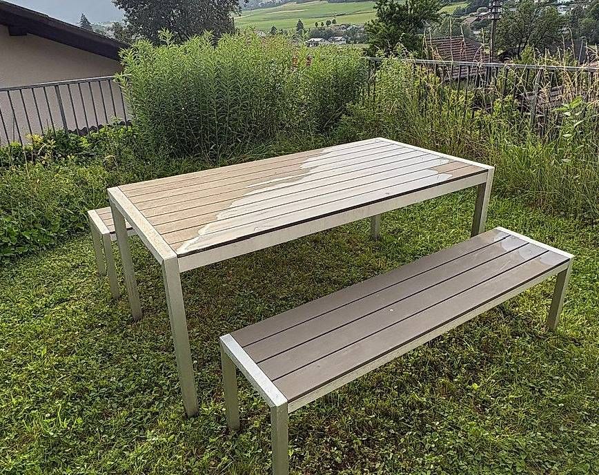 Tables: Gartentisch mit 2 Bänken – D'occasion à Nidau par jul_6tpv 1