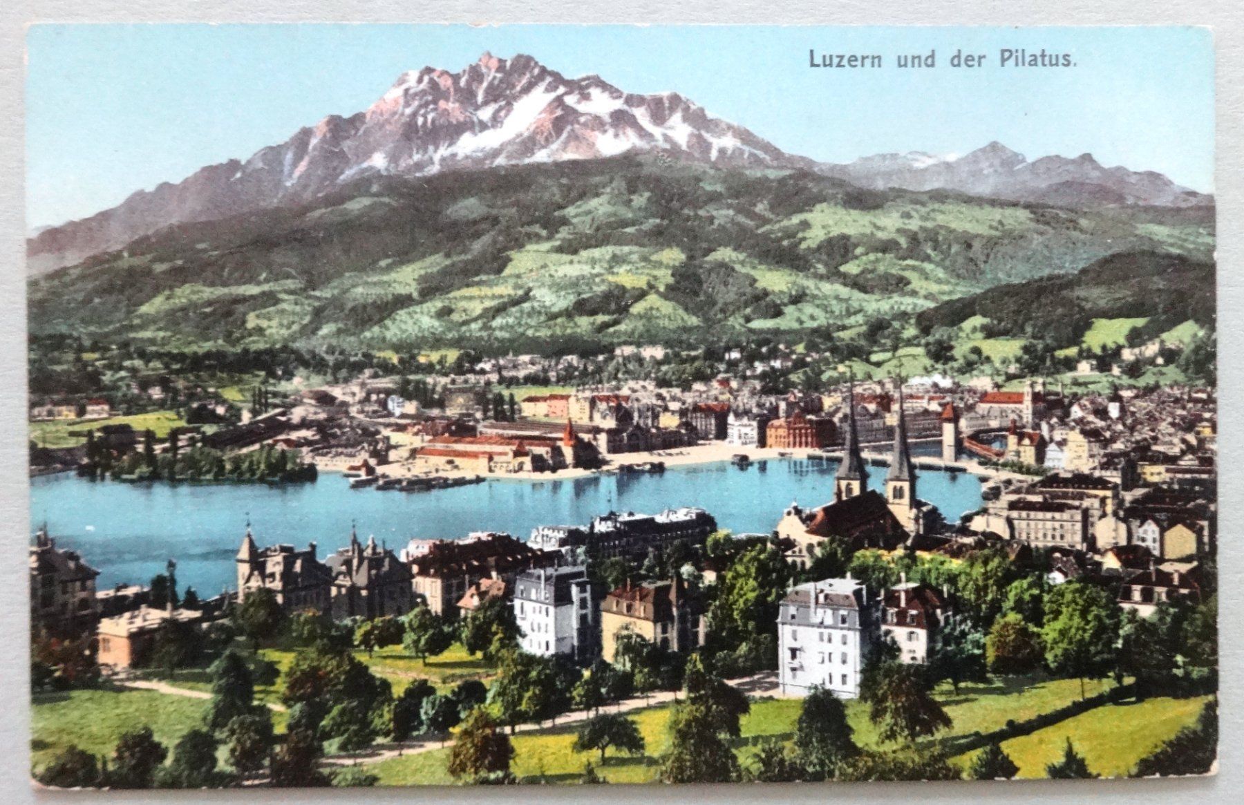 Ansichtskarten: Luzern und der Pilatus – Gebraucht aus Fétigny von Billy2miny