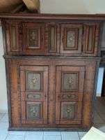 Antiker Schrank, Bauernschrank, handbemalt, Vintage Stil