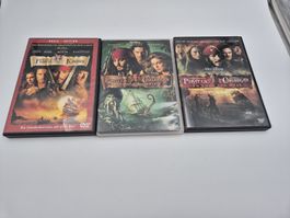 DVD Pirates of the Caribbean, Teil 1-3