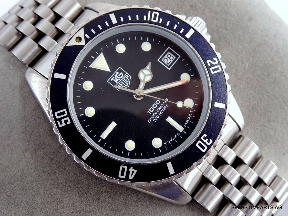 Inserto Lunetta Per Vintage Tag Heuer 1000 M Immersioni Profonde - Foto 2