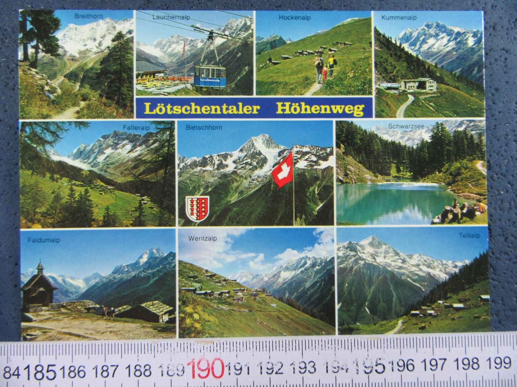 Cartoline postali: LÖTSCHENTALER HÖHENWEG VS AK10BILDER – Usato da Ettingen venduto da Hausi4711