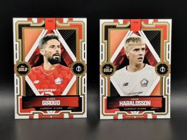 Giroud & Haraldsson - Topps UCC Gold - Lille LOSC