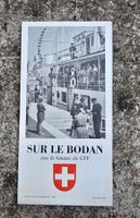 SBB CFF Prospekt Sur le Bodan Bodensee 1949 panorama bieder