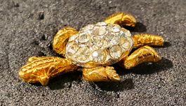 GG386 - 3D Pin Schildkröte / mittelstein fehlt