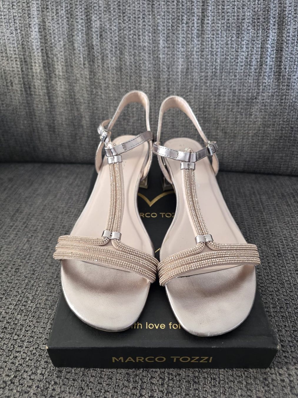 Scarpe da donna: Marco Tozzi - Sandalen, Rosegold, Grösse 41, – Usato da Schlieren venduto da est_b2px