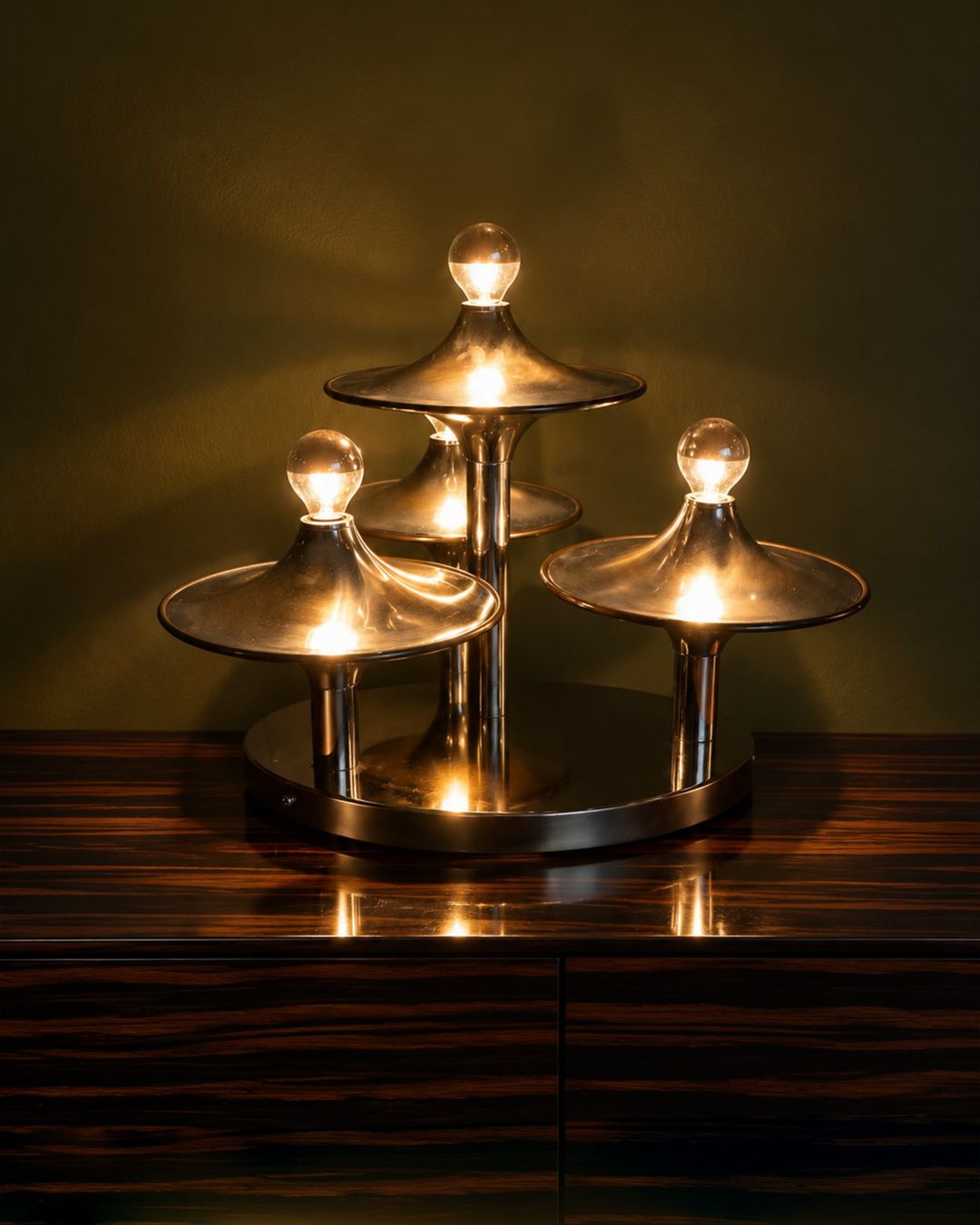 Lampade: LAMPE OVNI MULTI-NIVEAUX – Usato da Moutier venduto da Vintage-signature 4