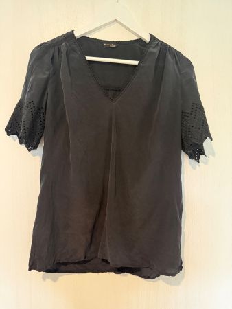 Bluse Damen Massimo Dutti 38 Seidenoptik