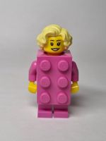 LEGO BAM early 2024 Dark Pink Brick Suit Girl with blonde