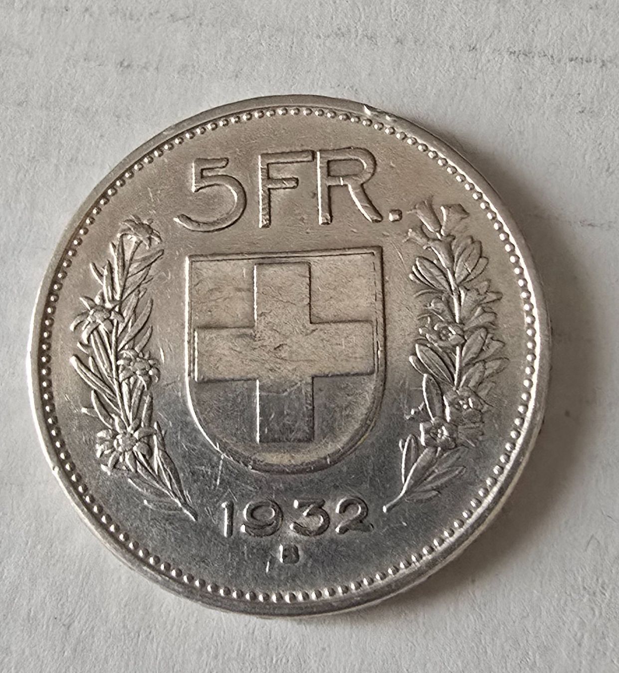 Alle Münzen: Fr. 5.00  1932 – Gebraucht aus Ennetbürgen von 50shafali53
