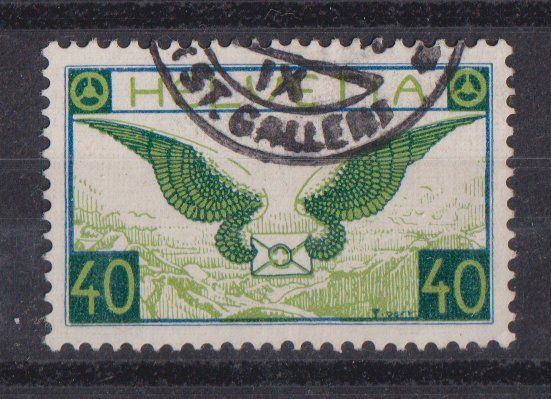 Alle Briefmarken: Schweiz: Flugpost F15z - Kat. 110.-- – Gebraucht aus Eschlikon TG von PhilCon
