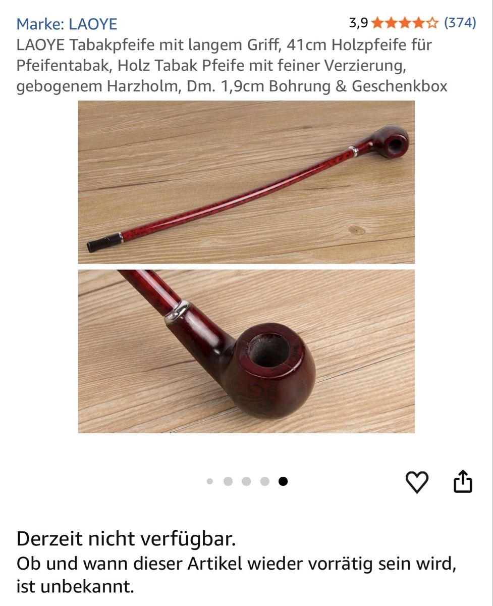 Pipe & Accessori: Tabakpfeife für Pfeifentabak Zigarre – Usato da Zürich venduto da Privat4444 8