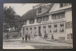 Gruss aus Laupen bei Wald, Restaurant Warteck