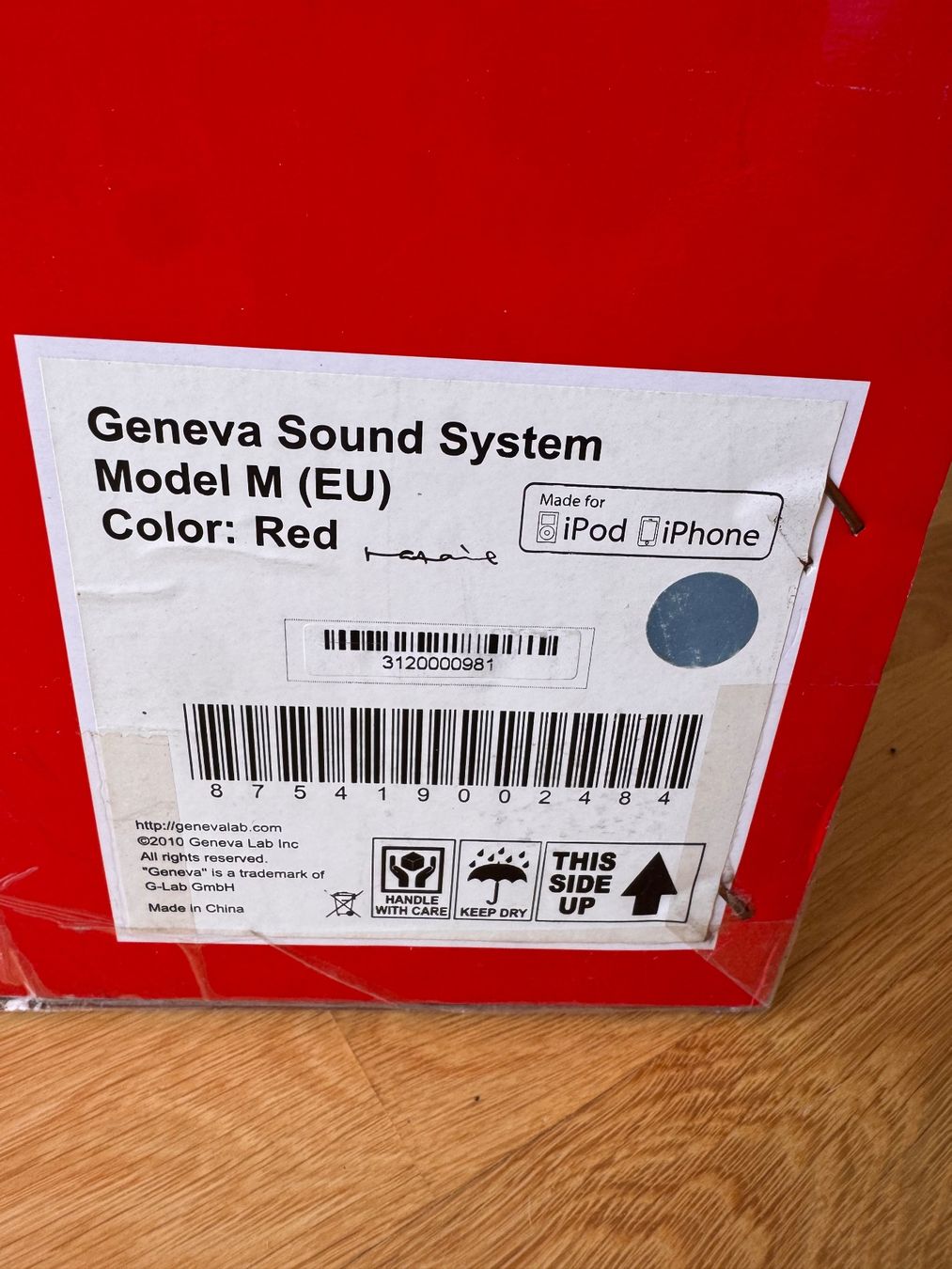Geneva Casse acustiche: Geneva Sound System Model M – Red – Usato da Zürich venduto da claralund 4