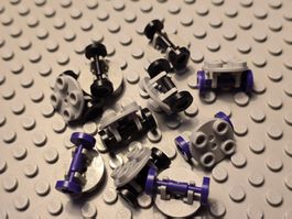 Lego 10x Radhalter 2×2 mit Rad