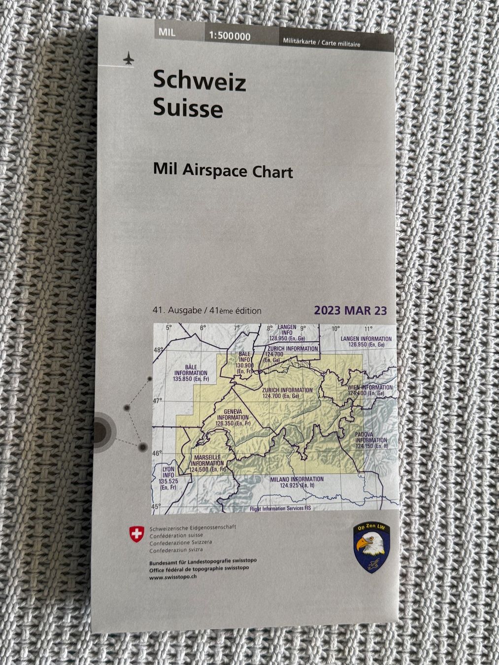 Cartine & Atlanti: Flugkarte Mil Airspace Chart - Schweizer Luftwaffe – Usato da Brütten venduto da Hst1