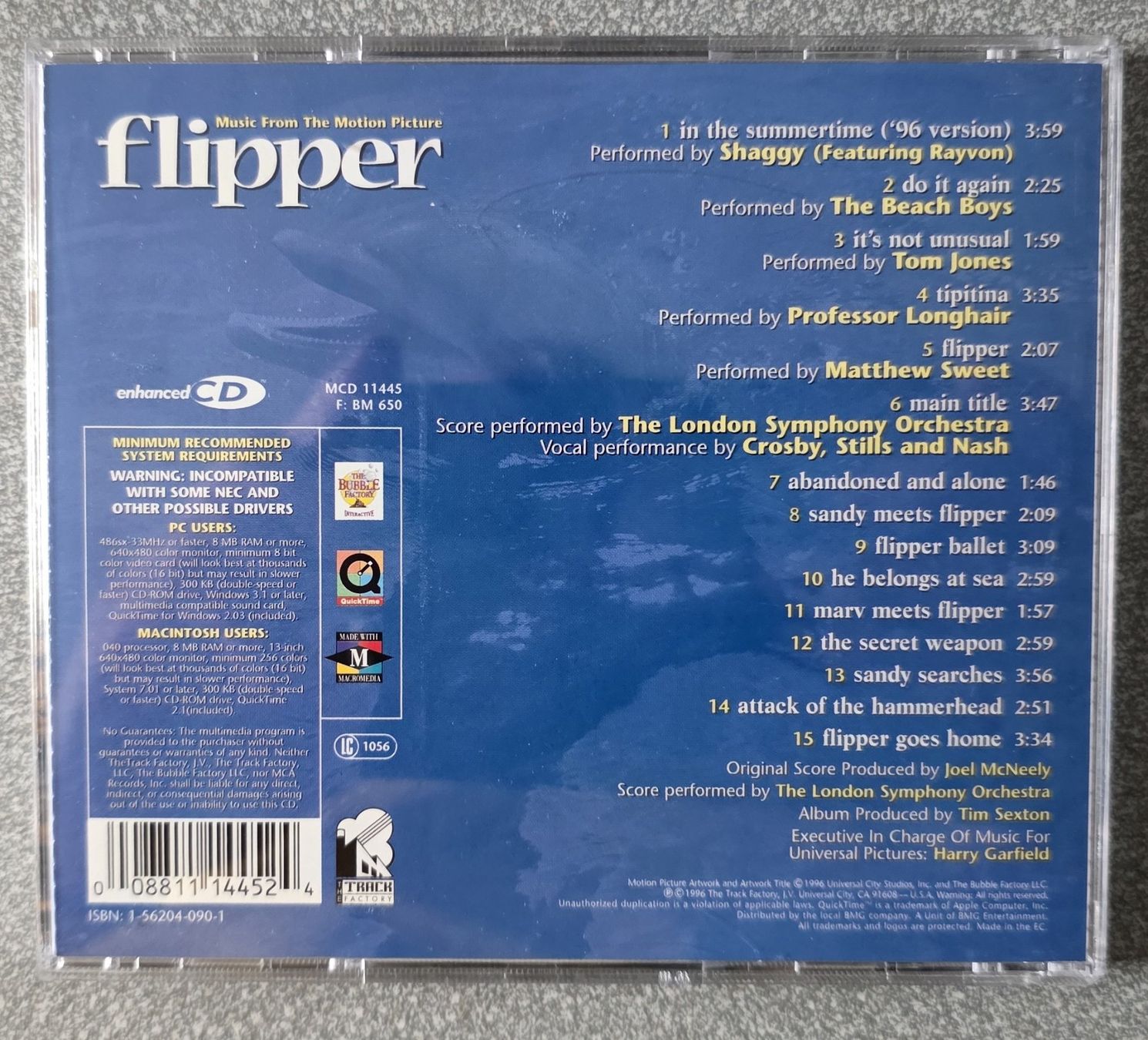 CD: Flipper - Original  Motion Picture Soundtrack CD – Usato da Oetwil am See venduto da fineli2 1