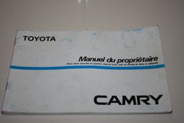 Manuel du propriétaire Toyota Camry