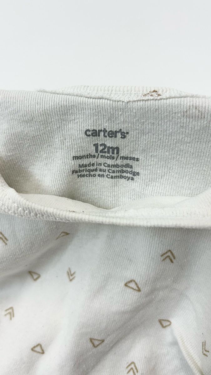 Carter's Pigiama & Simili: Carter's Body Langarm Gr. 12M Cremefarben – Usato da Schaffhausen venduto da Alinas-Kinderwelt 3