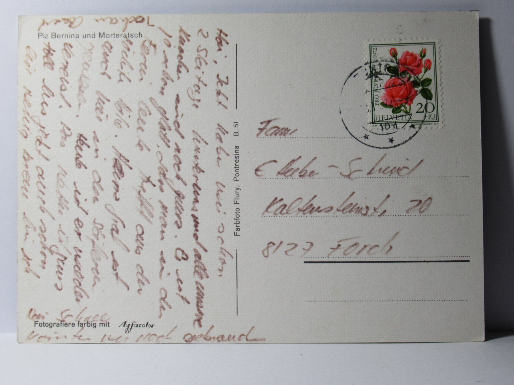 Cartoline postali: Piz Bernina und Morteratsch – Usato da Grenchen venduto da frechri 1