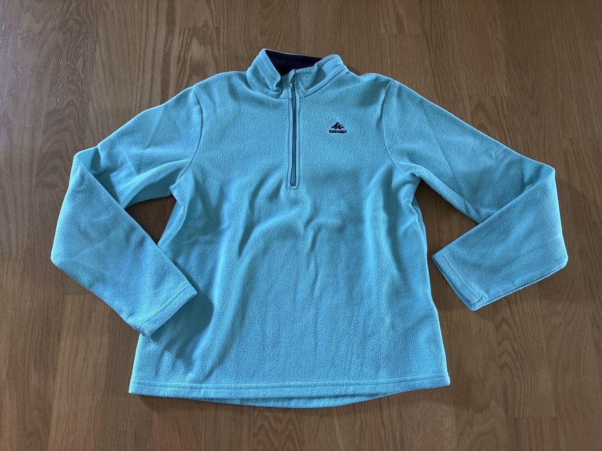 Decathlon Maglioni & Felpe: Quechua Fleece Pullover Gr. 140-146 mintgrün – Usato da Rünenberg venduto da ZwergLi100