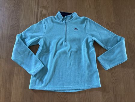 Quechua Fleece Pullover Gr. 140-146 mintgrün