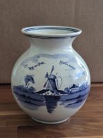 Keramik Vase Arnhem Holland blauweiss handgemalt Delft