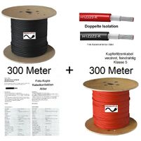 Solarkabel 6mm2 H1Z2Z2-K 600m rt+sw nur 799.- Gratis Versand