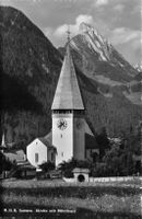 Saanen BE Kirche mit Rüblihorn