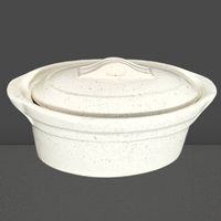 🍽️Vintage Auflaufform Terrine Deckel Keramik Weiss Retro 🍲