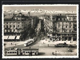 Zürich, Strassenbahnen in der Bahnhofst