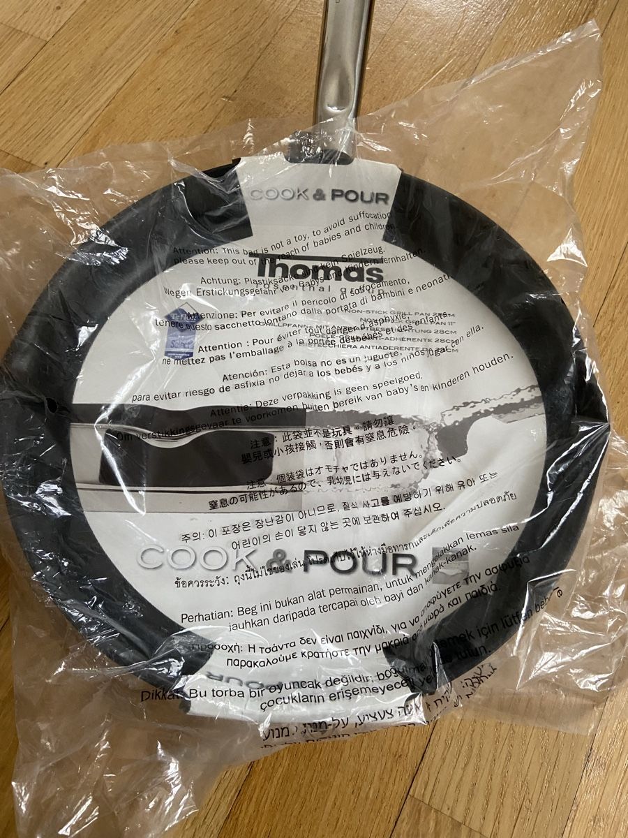 Thomas Padelle: NEU THOMAS GRILL PAN 28 CM – Nuovo e nell'imballaggio originale da Zürich venduto da schneeflocke303