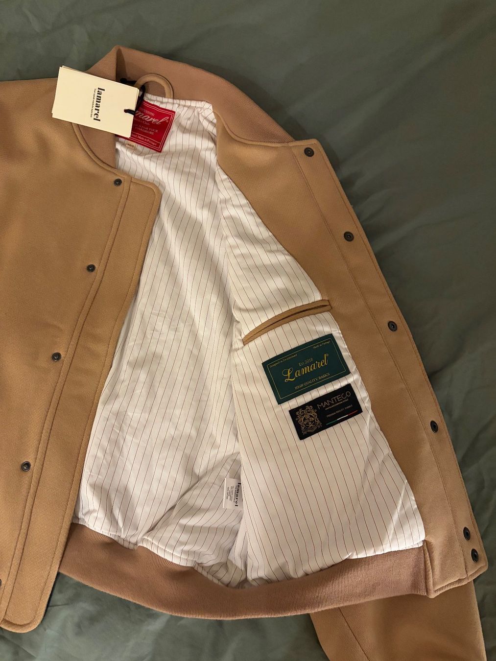 Lamarel Giacche: Lamarel Neu WOOL-BLENDED BOMBER JACKET – Nuovo (secondo la descrizione) da Zürich venduto da lor_x6yf 2