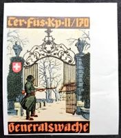 Soldatenmarke 2.WK, Ter Füs Kp II/170, Gen, ge, Wi Ter 330-2