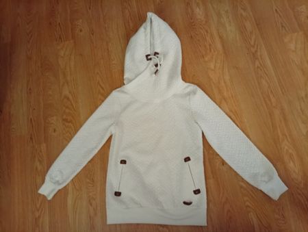 Chicorée Kapuzenpullover weiss Grösse M guter Zustand