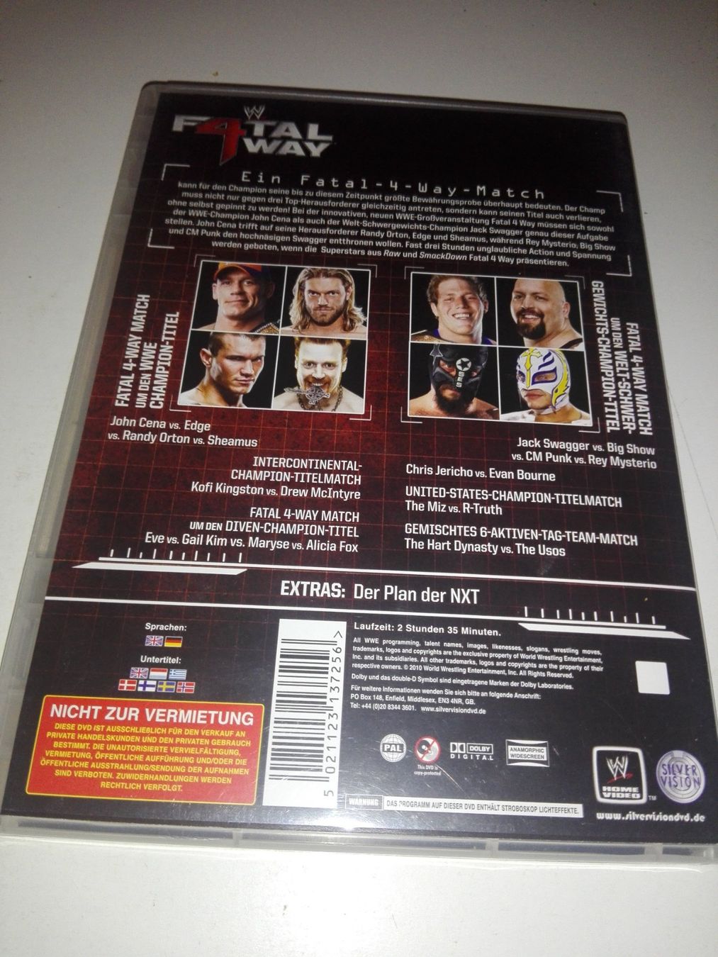 Tutti i DVDs: Fatal 4 Way   (WWE)        -deutsch & englisch- – Usato da St. Gallen venduto da elk2021 4