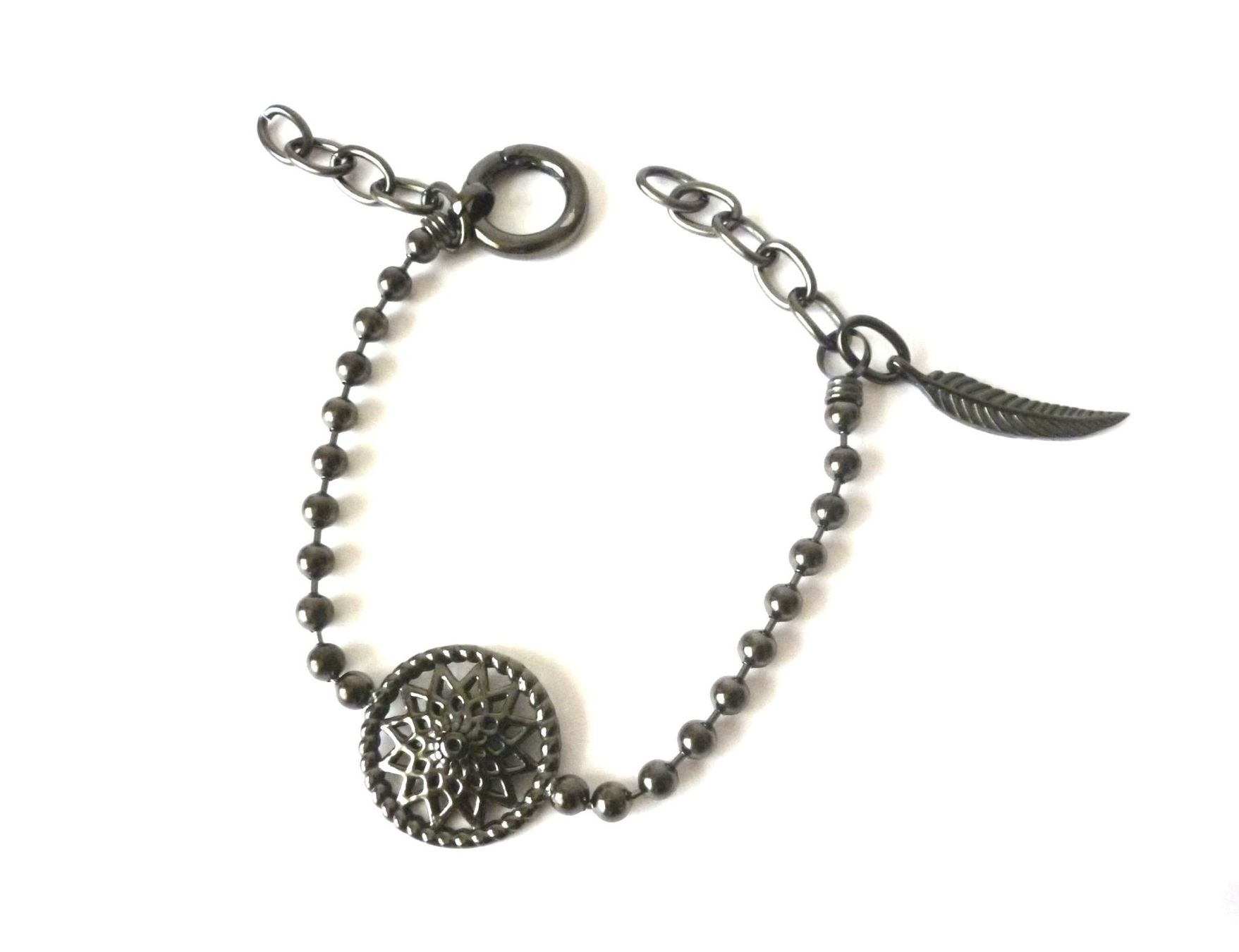 Armbänder & -reifen: Armband - Traumfänger anthrazit – Neu und originalverpackt aus Mauren von Yeelen