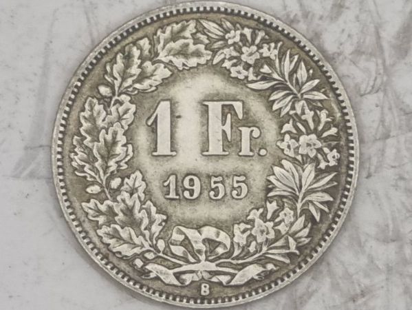 Alle Münzen: 1 FR 1955 Seltene Jahre – Gebraucht aus Bure von chap981