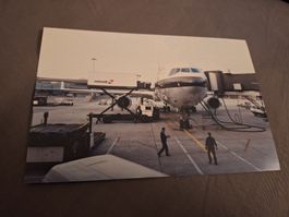 Foto Swissair Flugzeug am Boden, Abfertigung