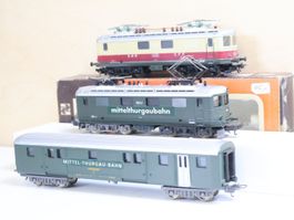 Lima 2 x SBB Re 4/4 E-Lok + Gepäckwagen H0 DC