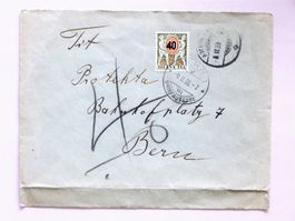 Bedarfsbrief 1938 > BERN - unfrankiert/nachtax., SBK Porto53