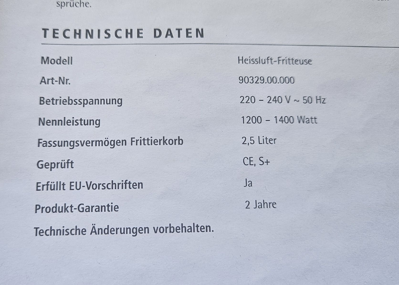 Wellcraft Elettrodomestici da cucina: Heissluftfriteuse – Usato da Ursenbach venduto da Hundjolie 2