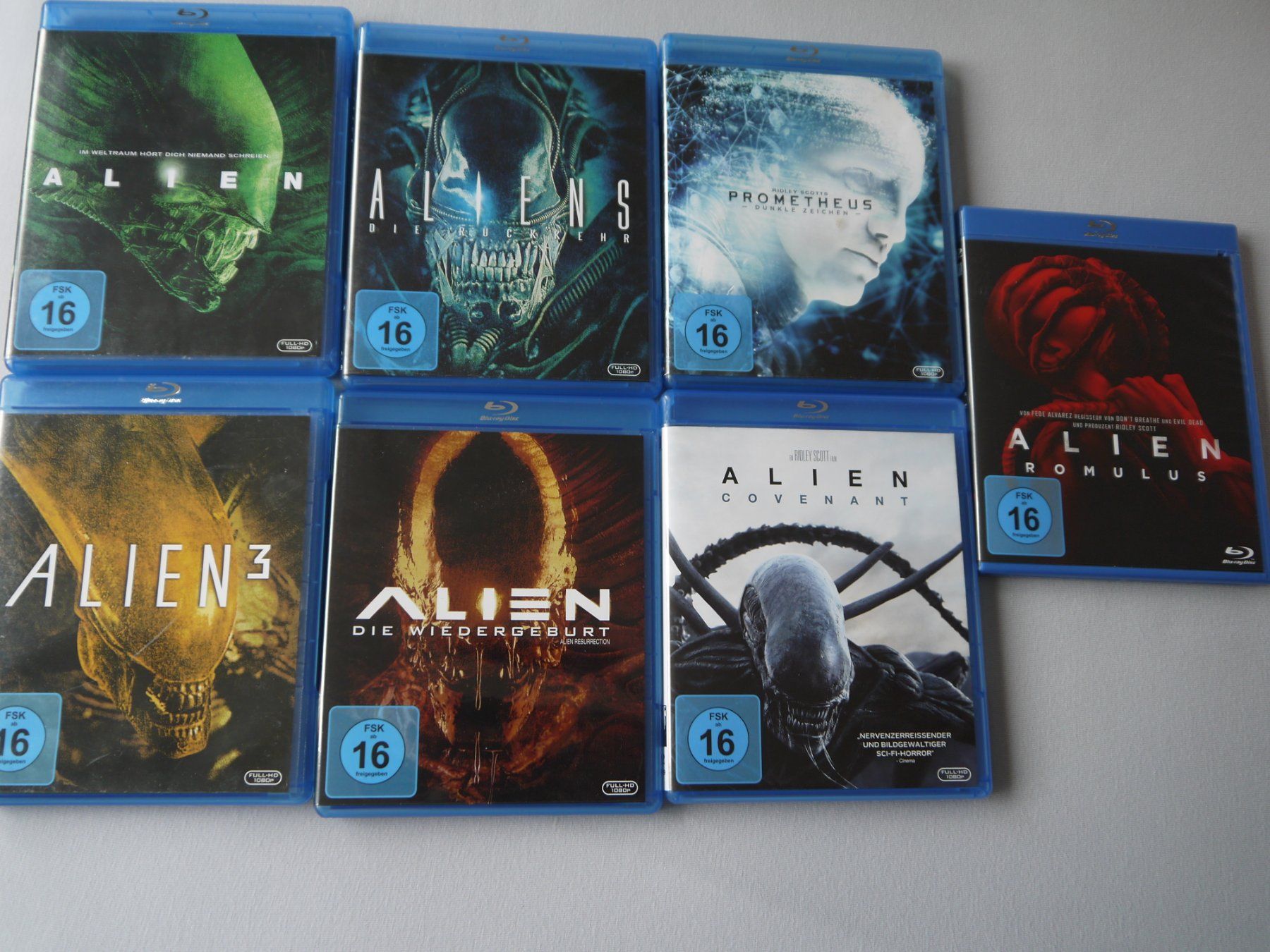 Tutti i DVDs: ALIEN Collection 1-7 - Die Komplette Collection - Blu Ray – Usato da Hagendorn venduto da Blaf