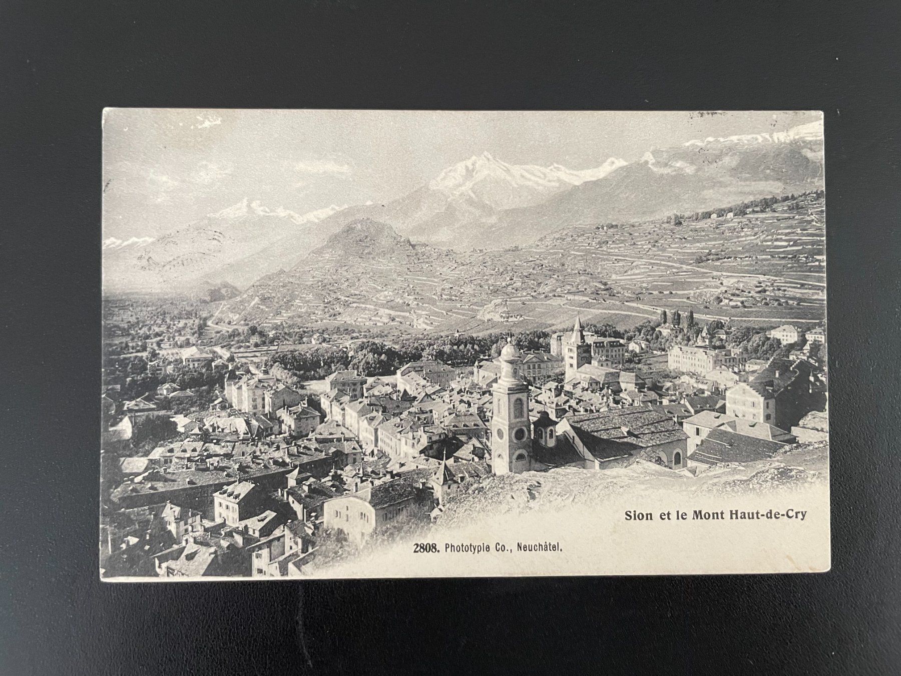 Ansichtskarten: AK VS Sion et le Mont Haut-de-Cry – Gebraucht aus Thal von Danny82