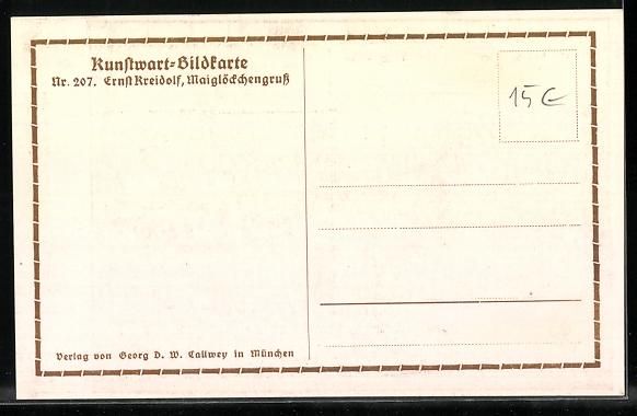 Cartes postales: Ernst Kreidolf: Maiglöckengruss, Kind a – D'occasion à Berlin par bartko-reher 1